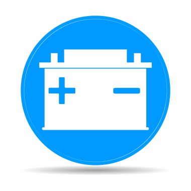 Araba akü vektör simgesi