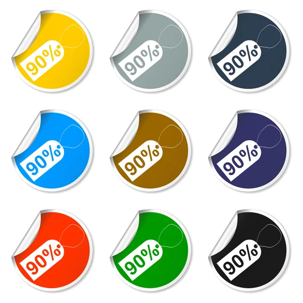 Icona tag, illustrazione vettoriale. stile design piatto — Vettoriale Stock