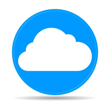 bulut simgesi, vektör illüstrasyonu.