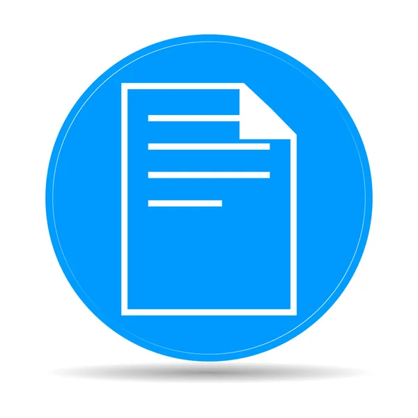 Documento icono hoja de papel vector. diseño plano — Vector de stock