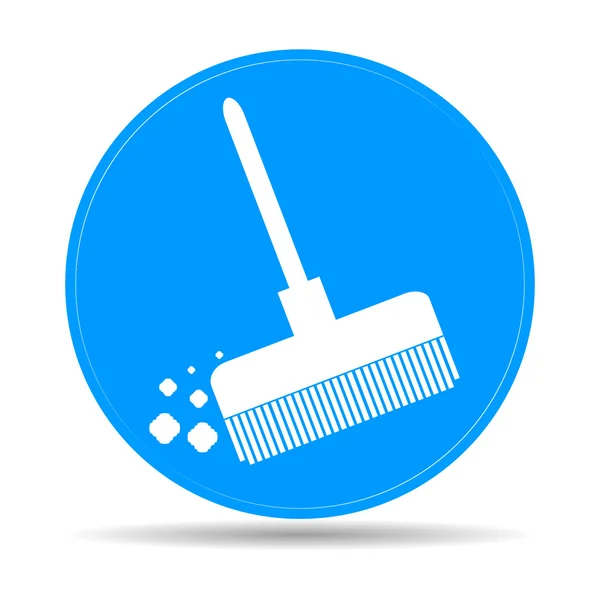 Broom vector icon — Stock Vector