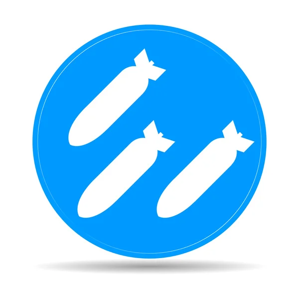 Air bomb vector icon — Stock Vector