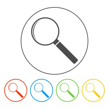 Büyüteç - vektör simgesi