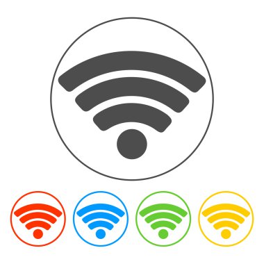 vektör wi-fi ağ simgesini