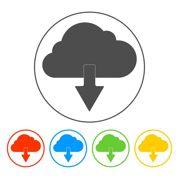 Wolk pictogram, vector illustratie. — Stockvector