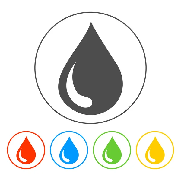 Water pictogram, vectorillustratie. platte ontwerpstijl — Stockvector