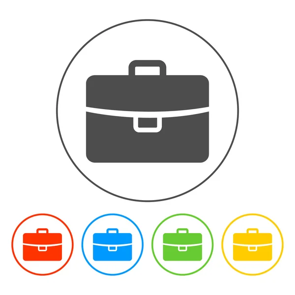 Briefcase icon, vector illustration. Flat design style — Stock Vector