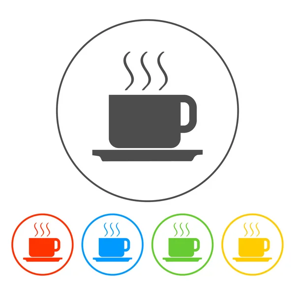 Illustrazione vettoriale del caffè. Stile di design piatto — Vettoriale Stock