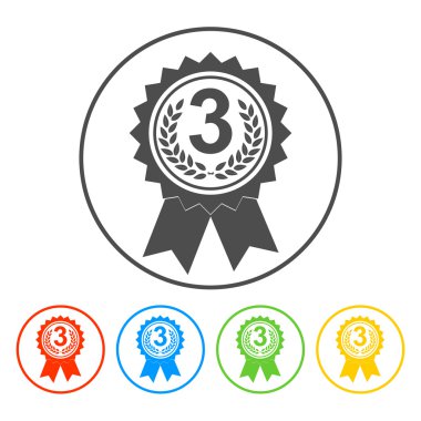 vektör madalyon simgesi