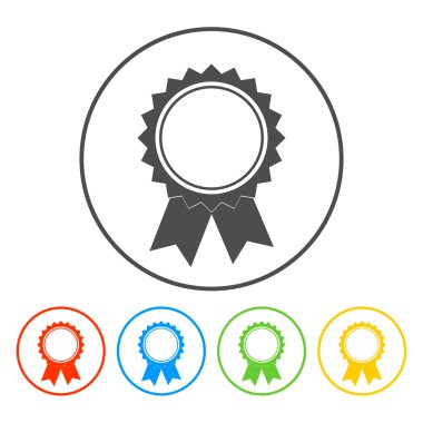 vektör madalyon simgesi