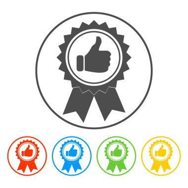 vektör madalyon simgesi