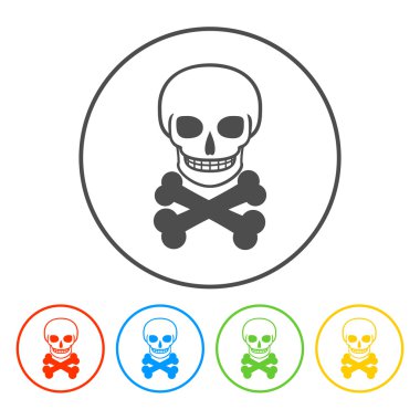 izole skull simgesi.