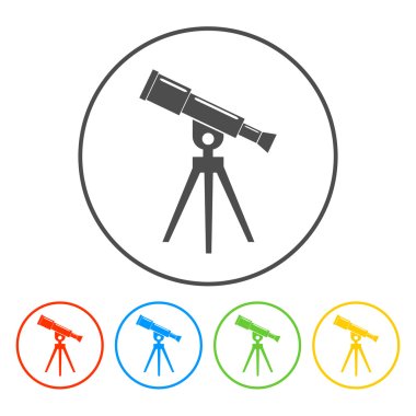 Telescope icon clipart