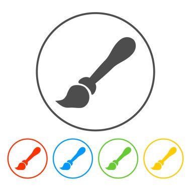 boya fırça simge vektör