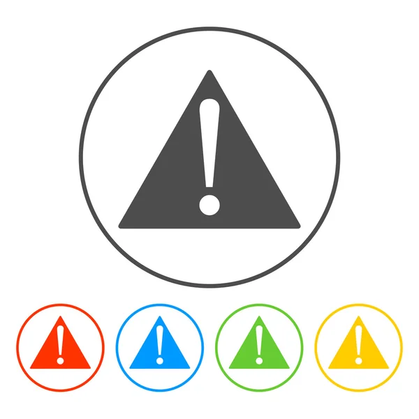 矢量注意符号带有感叹号图标 — 图库矢量图片