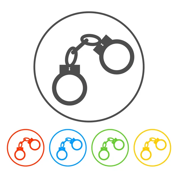 Иконка наручников — стоковый вектор