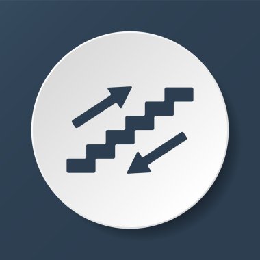 mavi arka plan merdiven sembolü