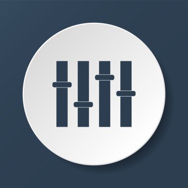 Equalizer'ı simgesi. düz 