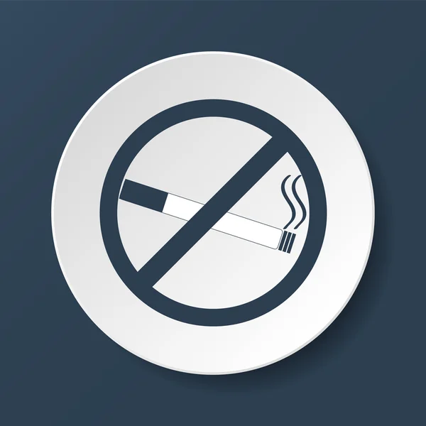 No smoking sign. Vector isolated. — Stock Vector