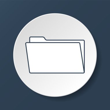 klasör düz web simgesi