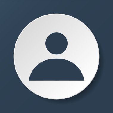 Uzun düz gölge simgesi işadamı