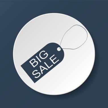 Etiket simgesi, vektör illüstrasyonu. düz tasarım biçimi