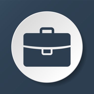 Evrak çantası ikonu, vektör illüstrasyonu. düz tasarım biçimi