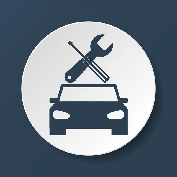 Car service icon — Stock Vector