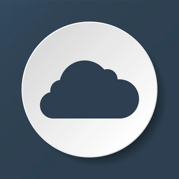 Icône nuage, illustration vectorielle. — Image vectorielle