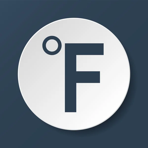 Fahrenheit vector icon — Stock Vector