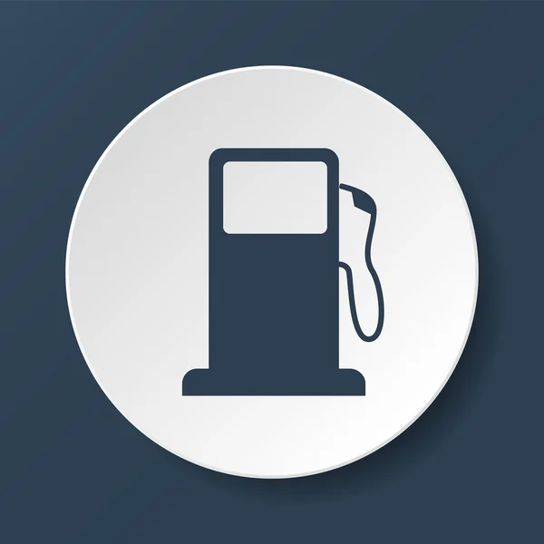Benzyny pompy dyszy znak. Stacja benzynowa ikona. — Wektor stockowy