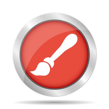 boya fırça simge vektör