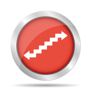 kırmızı arka plan merdiven sembolü