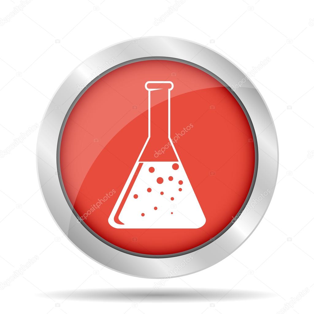 laboratory glass  icon, vector illustration. Flat design style
