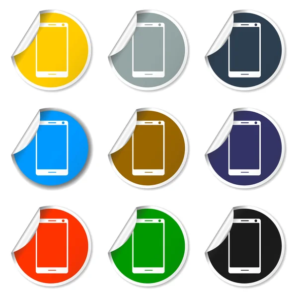 Smartphone icon, vector illustration — Stock Vector