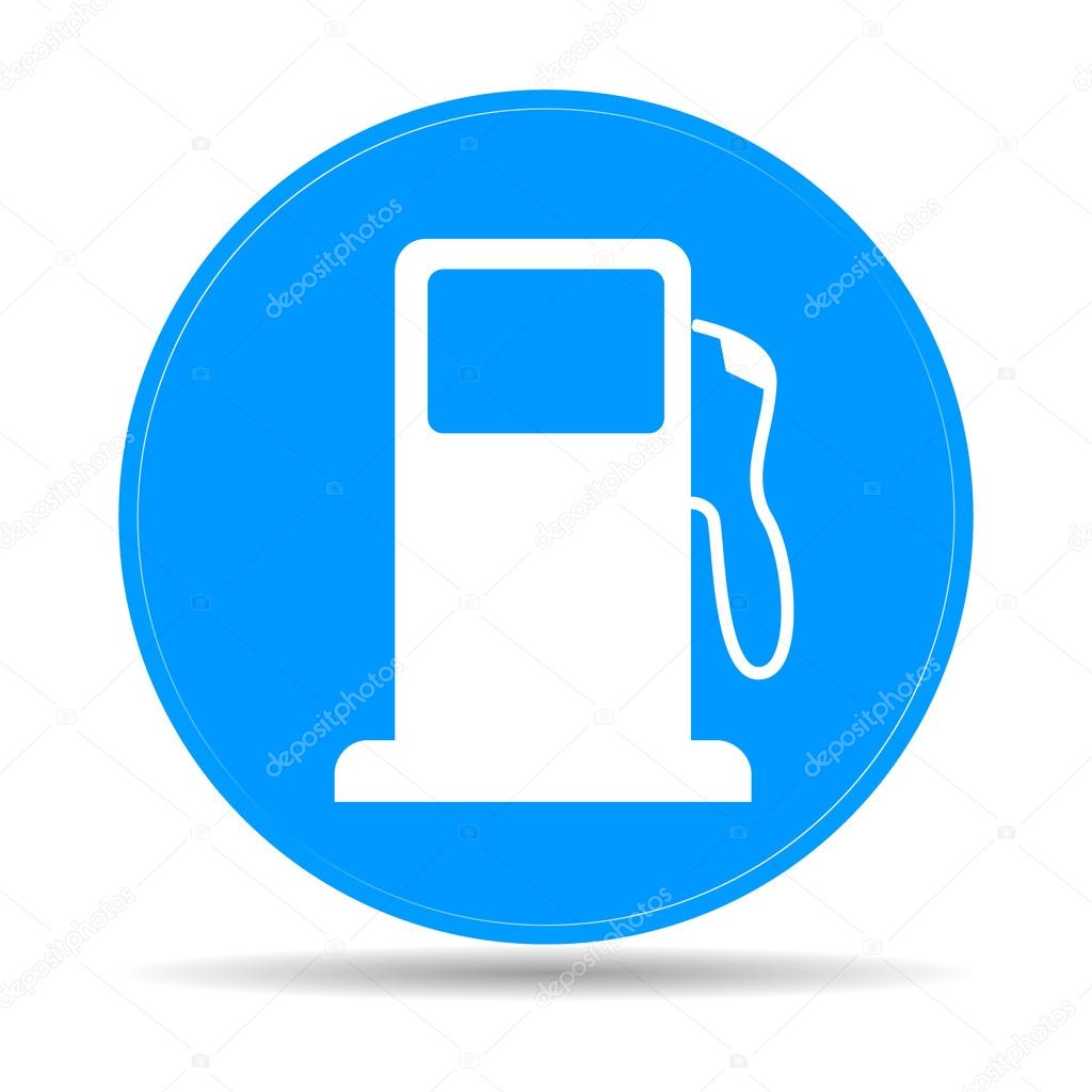 Gasoline pump nozzle sign. Gas station icon. 