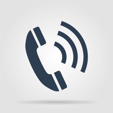 düz bir telefon simgesi