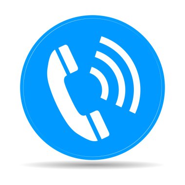 düz bir telefon simgesi