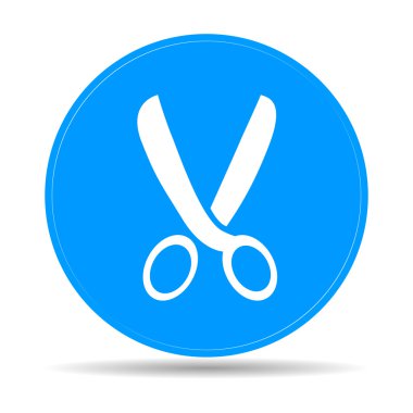 kutsal kişilerin resmi, vektör çizim makas. düz tasarım stili