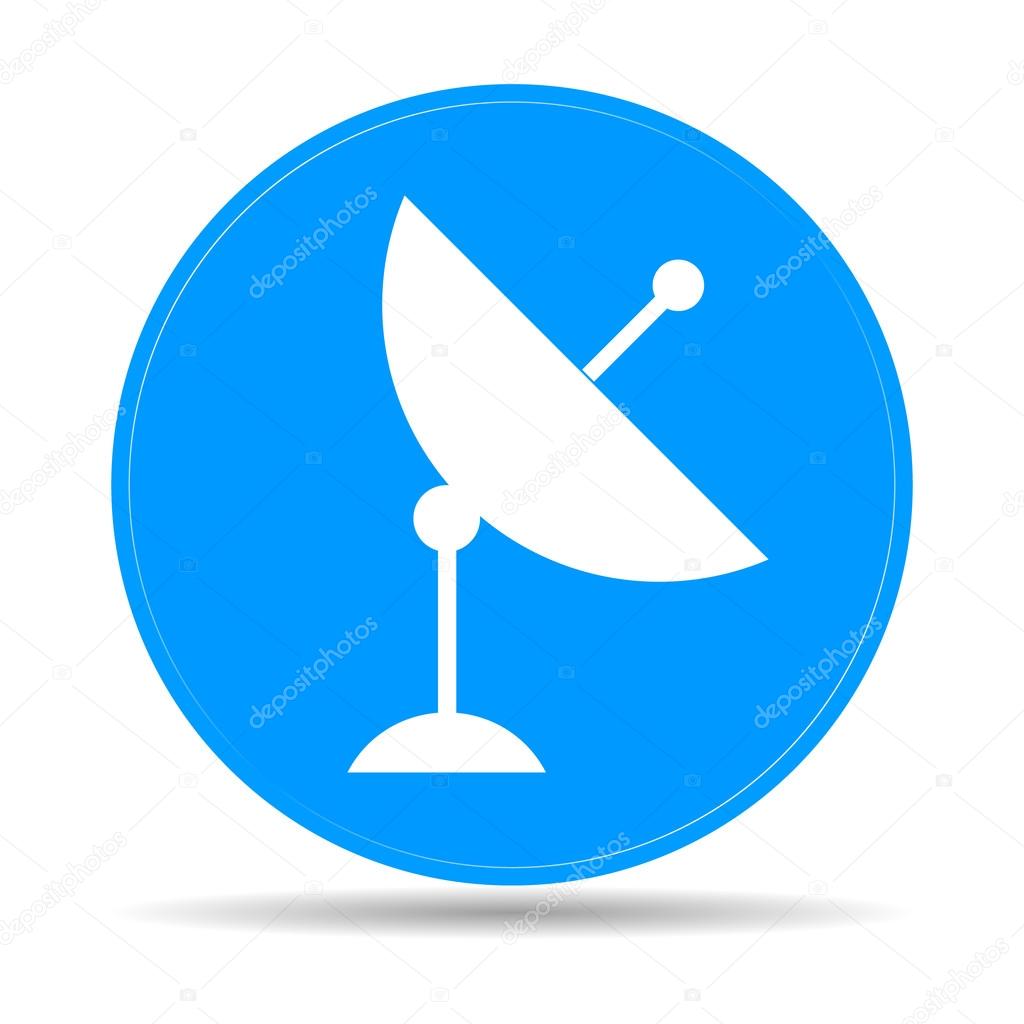 Vector satellite dish icon