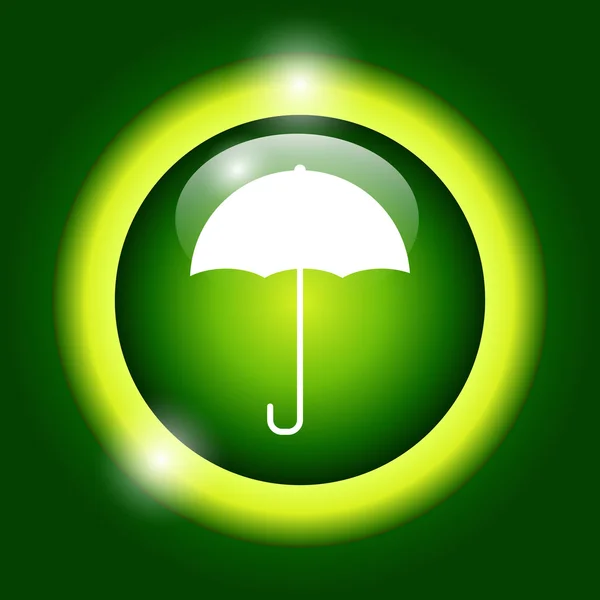 엄브렐라 사인 아이콘. 빗물 보호의 상징. 평평 한 디자인. — 스톡 벡터