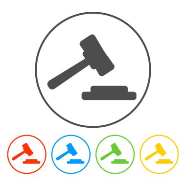 açık artırma web simgesi. vektör tasarımı