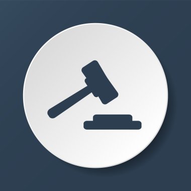 açık artırma web simgesi. vektör tasarımı