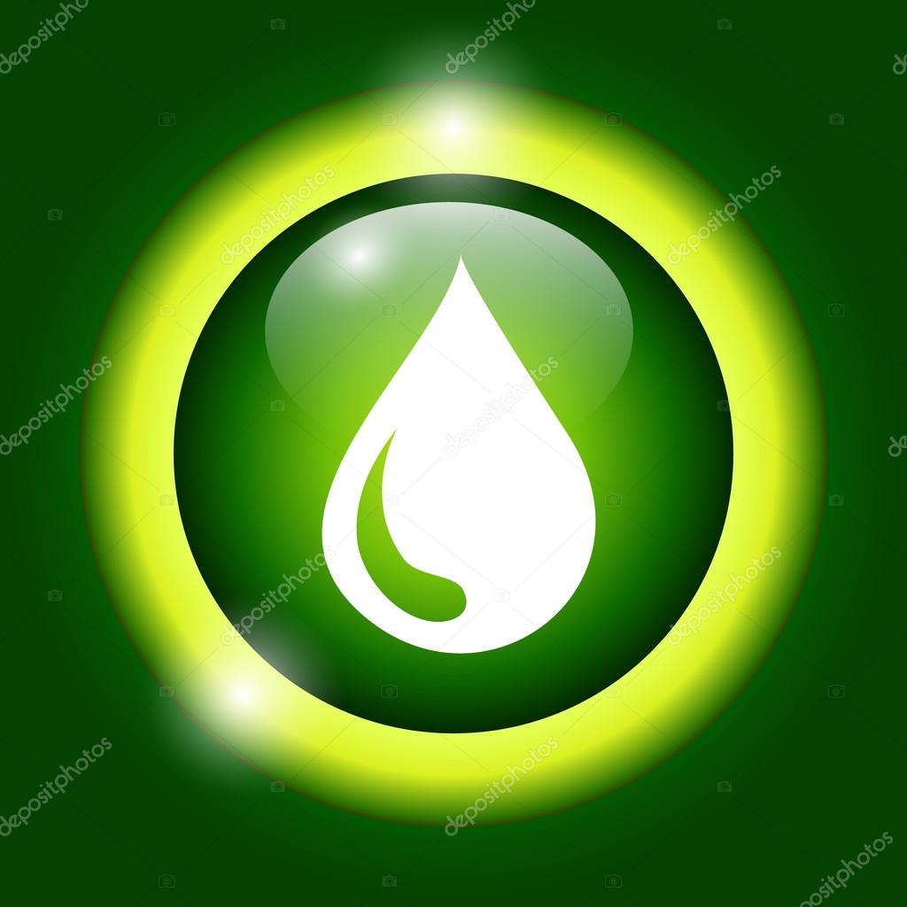 Water icon, flat vector illustration. design EPS 10