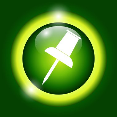 vektör itme PIN simgesi