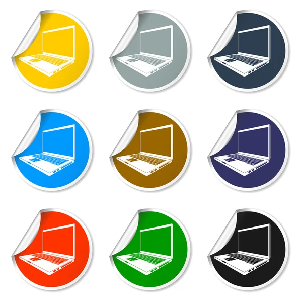 Illustration d'icône d'ordinateur portable — Image vectorielle