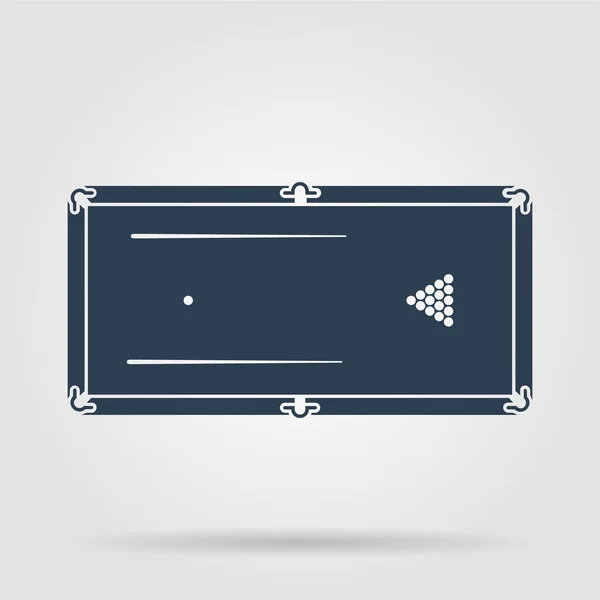 Billard ou billard symbole de table — Image vectorielle