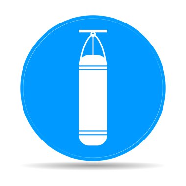 kum torbası simgesi. Boks simgesi. 