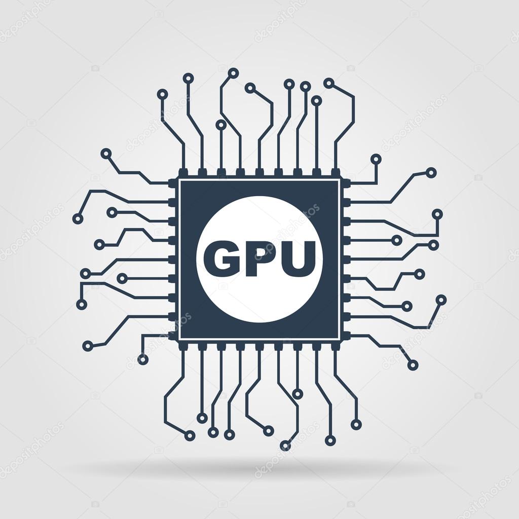 Circuit board  icon. Technology scheme square symbol.