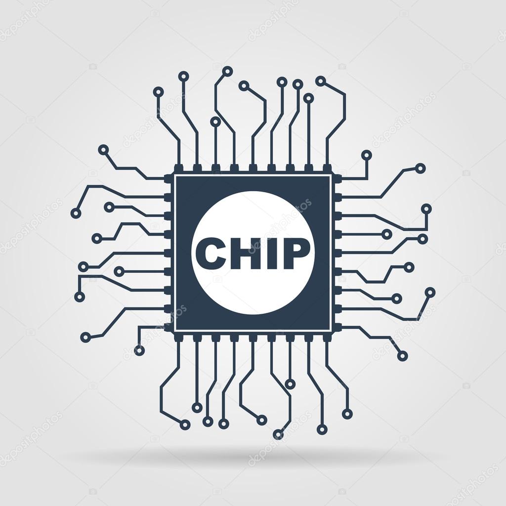 Vector chip icon